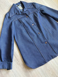 Small - Vintage 70s Denim Jacket / Shacket