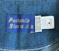 Vintage 70s Panhandle Slim Denim Vest w/ RWB Piping (Women's S/M)