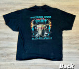 M/L - Classic 2003 Sturgis Eagle Tribal Cow Skull Biker T-Shirt