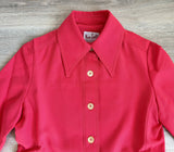Small - Vintage 70s Pink Polyester Leisure Jacket