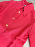 Small - Vintage 70s Pink Polyester Leisure Jacket