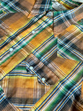 Medium - Vintage 70s DeeCee Plaid Western Pearlsnap Shirt