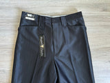 Vintage 80s Black Polyester Western Suit Pants (30 Waist)