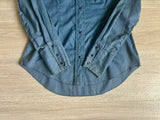 Womens Small - Vintage 70s JC Penny Dark Blue Chambray Western Embroidered Pearlsnap Shirt