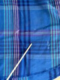 XL/2X - Vintage 80s Rustler by Wrangler Blue/Purple/Teal Plaid Western Pearlsnap Shirt