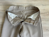 Vintage 70s Levis Beige Polyester Western Dress Jeans (29 waist)