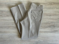 Vintage 70s Levis Beige Polyester Western Dress Jeans (36 waist)