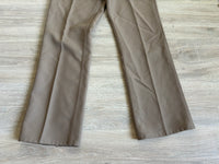 Classic Wrangler Wrancher Tan Polyester Western Dress Jeans (32 waist)