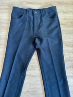 Classic Wrangler Wrancher Navy Polyester Western Dress Jeans (31x32)