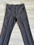 30 Waist Classic Wrangler Wrancher Heather Brown Polyester Western Dress Jeans