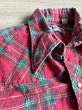 Sm/Med - Vintage 60s Sheplers Plaid Flannel Western Pearlsnap Shirt