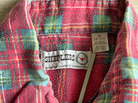 Sm/Med - Vintage 60s Sheplers Plaid Flannel Western Pearlsnap Shirt