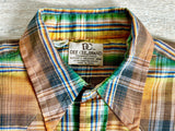 Medium - Vintage 70s DeeCee Plaid Western Pearlsnap Shirt