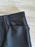 Vintage 80s Black Polyester Western Suit Pants (30 Waist)