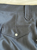 Vintage 80s Black Polyester Western Suit Pants (30 Waist)