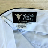 Vintage 80s Black Polyester Western Suit Pants (30 Waist)