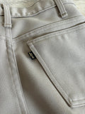 Vintage 70s Levis Beige Polyester Western Dress Jeans (29 waist)