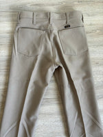 Classic Wrangler Wrancher Khaki Polyester Western Dress Jeans (30x34)