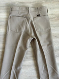 Classic Wrangler Wrancher Khaki Polyester Western Dress Jeans (30x34)