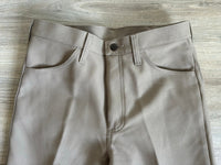 Classic Wrangler Wrancher Khaki Polyester Western Dress Jeans (30x34)