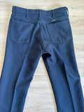 Classic Wrangler Wrancher Navy Polyester Western Dress Jeans (31x32)