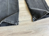 Vintage 70s Wrangler Faded Black / Gray MWZ Western Cowboy Cut Jeans (29 waist)
