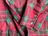 Sm/Med - Vintage 60s Sheplers Plaid Flannel Western Pearlsnap Shirt