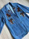 Sm/Med - Vintage 90s Western Embroidered Blazer