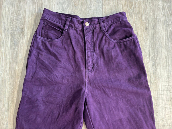 Vintage 90s LA Gear Purple Loose Fit Tapered Jeans (28 Waist)