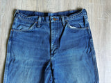Vintage 90s Wrangler 945NAV Faded Blue Relaxed Western Cowboy Cut Jeans (34x32)