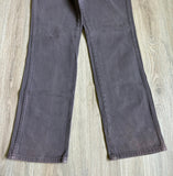 Vintage 90s Wrangler Faded Gray/Purple Western Cowboy Cut Jeans (29 Waist)