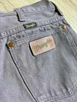 Vintage 90s Wrangler Faded Gray/Purple Western Cowboy Cut Jeans (29 Waist)