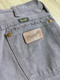 Vintage 90s Wrangler Faded Gray/Purple Western Cowboy Cut Jeans (29 Waist)