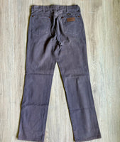 Vintage 90s Wrangler Faded Gray/Purple Western Cowboy Cut Jeans (29 Waist)