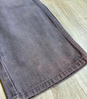 Vintage 90s Wrangler Faded Gray/Purple Western Cowboy Cut Jeans (29 Waist)