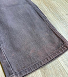 Vintage 90s Wrangler Faded Gray/Purple Western Cowboy Cut Jeans (29 Waist)