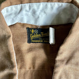L/XL - Vintage 50s/60s Golden Touch Brown Chambray Leisure Shirt