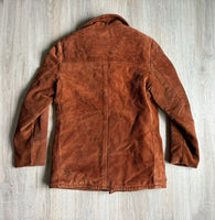 Vintage 70s Suede Western Overcoat / Jacket w/Faux Fur Liner (Sm/Med - 40R)
