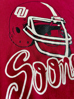 Medium - Vintage 80s Oklahoma University / OU Sooners Jerzees Football Sweatshirt