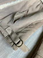 Med/Lrg - Vintage 60s/70s Peters Leather Sherpa Lined Suede Bomber / Flight / Rancher Jacket