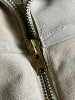 Med/Lrg - Vintage 60s/70s Peters Leather Sherpa Lined Suede Bomber / Flight / Rancher Jacket