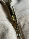 Med/Lrg - Vintage 60s/70s Peters Leather Sherpa Lined Suede Bomber / Flight / Rancher Jacket