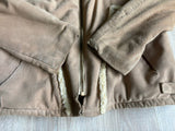 Med/Lrg - Vintage 60s/70s Peters Leather Sherpa Lined Suede Bomber / Flight / Rancher Jacket