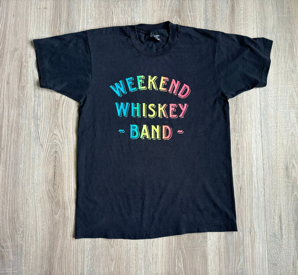 Sm/Med - Vintage 80s Weekend Whiskey Band T-Shirt