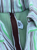 Vintage 70s Koko Knits Striped Polyester Pullover / Leisure shirt - Small/Medium