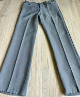 Gray Vintage 80s Levis Gray Tab Polyester Western Dress Jeans / Pants (32-33 waist)