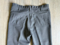 Gray Vintage 80s Levis Gray Tab Polyester Western Dress Jeans / Pants (32-33 waist)