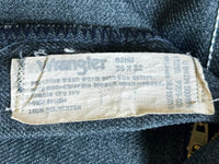 35-36 Waist - Vintage 80s Wrangler Heather Blue 62MU Western Dress Jeans / Pants