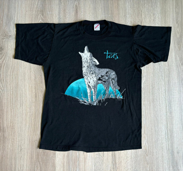Medium - Vintage 80s Howling Wolf / Taos New Mexico Tourist T-Shirt