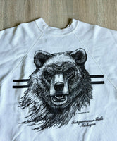 Small - Vintage 80s Bear / Tahquamenon Falls Michigan Tourist Sweatshirt